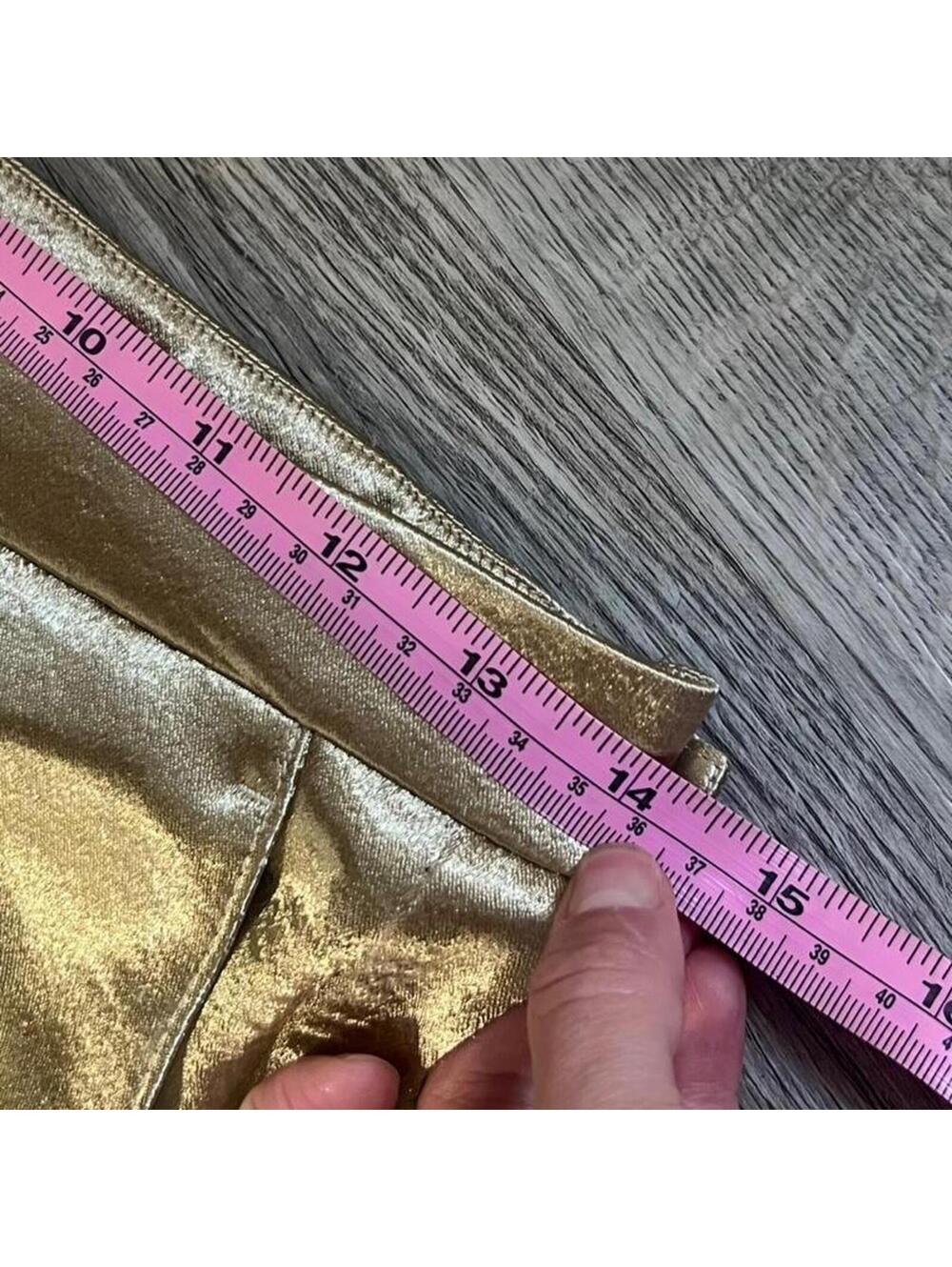 Vince Gold Metallic Pants - Picture 6 of 8